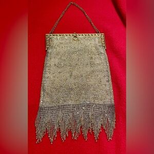 Art Deco French cut steel beaded Purse